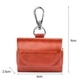 thumbnail image 4 of Earphone Protective Cover Anti-scratch Shock-proof Waterproof Solid Color Faux Leather Bluetooth-compatible Earbud Case for AirPods 3/Pro, 4 of 11