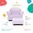 thumbnail image 4 of Keet Roundy Children's Chair Microsuede Lavender with ottoman, 4 of 5