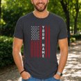 thumbnail image 4 of Jollimate Custom American Flag T-Shirt, Personalized Patriotic Name Graphic Tee, Men's Shirt, 4 of 6