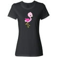 thumbnail image 3 of Inktastic Cute Flamingo, Baby Flamingo, Pink Flamingo, Bird Women's T-Shirt, 3 of 5