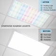 thumbnail image 4 of Blue Pink Plaid Fluorescent Light Covers, Pastel Green White Buffalo Patchwork Magnetic Light Covers for Ceiling Lights, Fluorescent Ceiling Shade Filters for Classroom Bedroom Office 4x2Ft x 2PCS, 4 of 8