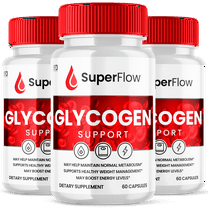 Super Flow Glycogen Advanced Blood Support Formula, Extra Strength Glycogen Supplement 180 Capsules