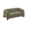 thumbnail image 3 of Causeuse Rembourrée Boucle, Vert Olive, 3 of 9