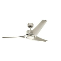 Ceiling Fan with Light Kit 60 inches Wide-Brushed Nickel Finish Bailey Street Home 147-Bel-2268500