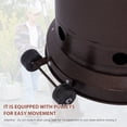 thumbnail image 4 of Freestanding Outdoor Patio Heater, Portable Gas Heater, 46,000 BTU Powder Coat Brown, 4 of 8