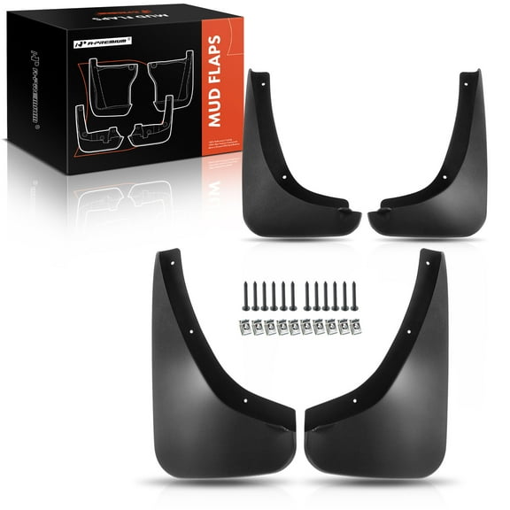 A-Premium Splash Guard Mud Flaps Compatible with Pontiac Solstice 2006-2009 Coupe Convertible Front and Rear 4-PC Set