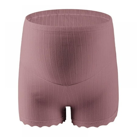 

Baywell Maternity Cotton Hight Waist Ribbed Boxer Panties Adjustable Over Bump Underwear Soft Breathable Briefs for Pregnant Women M-3XL