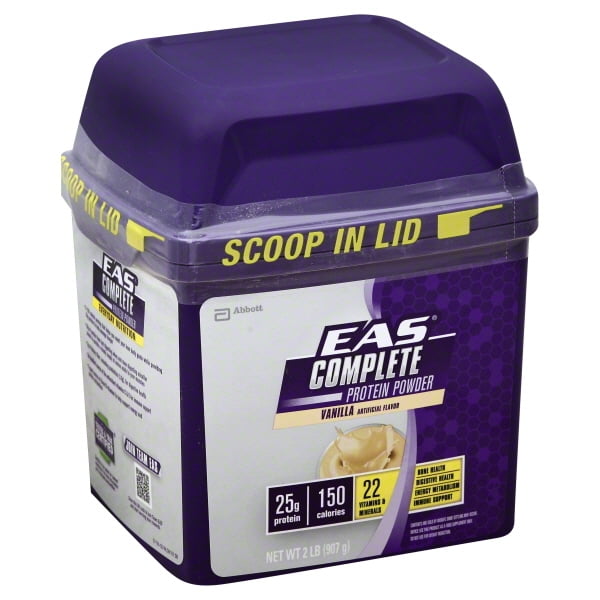 EAS Complete Protein Powder, Vanilla, 25g Protein, 2 lb
