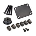 thumbnail image 1 of Raindrops 1Set Replacement Black Metal Neck Plate for Guitar with Screws Professional Guitar Part, 1 of 8