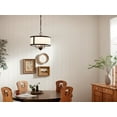 thumbnail image 5 of 3 Light Convertible Chandelier In Homestead Style-13.25 Inches Tall And 15.5 Inches Wide-Natural Brass Finish    -Traditional Installation Kichler, 5 of 5