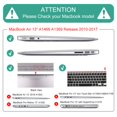thumbnail image 4 of Mektron pour MacBook Air 13 Étui A1466/A1369 (Sortie 2010-2017), Coque Rigide en Plastique à Encliqueter pour MacBook Air 13.3 Pouces avec Protection de Clavier, Fleurs Rétro, 4 of 4