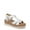White, variant on Women's Once Again Wedge Sandal Honey Brown 7.5M