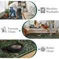 thumbnail image 6 of Lahome Floral Washable 8'x10' Rug, Large Rugs for Living Room, Green Soft 8 x 10 Boho Bedroom Rugs, Non Slip Botanical Ultra Thin Floor Carpet for Dining Room Nursery, Green, 6 of 8