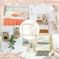 thumbnail image 6 of 8Pcs Weaving Loom Kit Wooden DIY Weaving Loom with Wooden Weaving Stick Weaving Comb and Wood Weaving Crochet Needle Tapestry Knitted Crafts Making for Hanging Decor Woven, 6 of 7