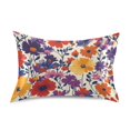 thumbnail image 7 of Yayeee Pillowcase King Size Set of 2 Satin Wrinkle Resistant Pillow Case, Colorful Flowers Pattern, 7 of 7
