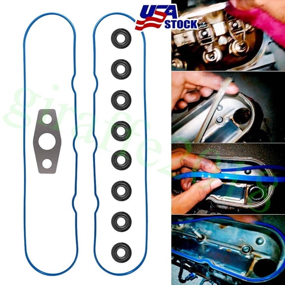 Valve Cover Gasket Set w/ Grommets for 1999-2016 Chevy GMC 4.8L 5.3L 6.0L 6.2L*