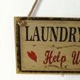 thumbnail image 3 of Laundry Room Help Wanted Wall Plaque Sign Hanging Wall Door Sign Decor Ornament, 3 of 5