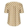thumbnail image 4 of Plebaso Plus Size Shirts for Women Polka Dot Short Sleeve Tops Women's Casual Summer Oversized T Shirts, 4 of 6