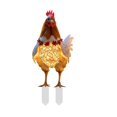 thumbnail image 1 of asddcavvf Christmas Animal Outdoor Garden Chicken Ground Plug Decoration Outdoor Christmas Animal Ground Plug 2D Small Garden Flags for outside with Sign Language Garden Label Outdoor Metal Cards for, 1 of 4
