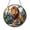 Acrylic 3.5 Inch, variant on Lion Portrait Window Art – Faux Stained Glass