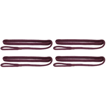 Extreme Max 3006.3392 BoatTector Premium Double Braid Nylon Fender Line Value 4-Pack - 3/8" x 6', Plum