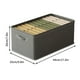 thumbnail image 1 of Fiudx Caja de Almacenamiento Plegable para Armario, Diseño de Gran Capacidad, Tela Catiónica Gruesa, Estructura de Metal Resistente, Organizador Que Ahorra Espacio, para Uso En Casa y Oficina, 47 X 2, 1 of 7
