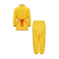 thumbnail image 5 of Yhong Kids Boys Kung Fu Uniform Set Traditional Chinese Embroidered Tai Chi Wing Chun Suit Sport Yellow 120, 5 of 9