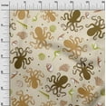 thumbnail image 3 of oneOone Cotton Poplin Light Brown Fabric Sea Craft Projects Decor Fabric Printed By The Yard 56 Inch Wide, 3 of 4