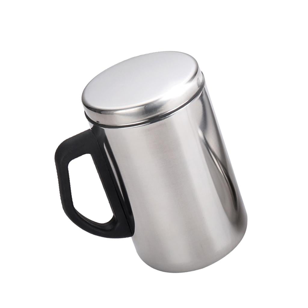 Stainless Steel Mug Cup Insulated Double Wall with Lid Travel Camping Car FB 