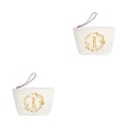 thumbnail image 2 of ZLight Exquisite Craft Letter Bag - Wide Application For Women For Mother Women Cosmetic Toiletry Bags R 2Set, 2 of 6