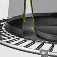 thumbnail image 5 of 8FT Springless Trampoline with 3 W-legs, Recreational Trampolines with  No-Gap Design Zipper System, Springfree no Gap Trampoline with Bungee Cords for Outdoor Garden Yard, Black, 5 of 8