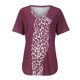 thumbnail image 2 of Gibobby Blusa Casual de Mujer Camiseta manga corta informal con cuello en V estampada para mujer(H,G), 2 of 5