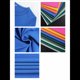 thumbnail image 5 of Camisetas Básicas Ajustadas Informales de Cuello Redondo y Larga Acanaladas para Mujer Azul Real S, 5 of 6