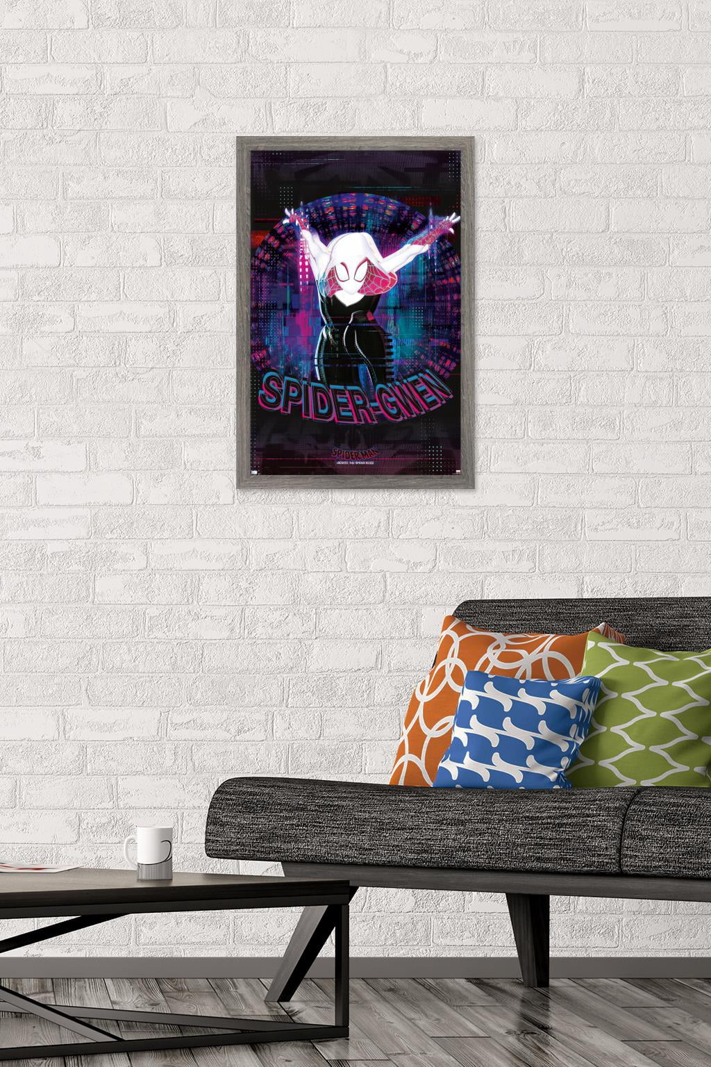 Marvel Spider-Man: Across the Spider-Verse - Spider-Gwen Wall Poster, 14.725" x 22.375" Framed