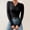 Black, variant on TRUBKH Fall Outfits for Women Turtleneck Sweater Long Sleeve Fall Casual Sweater Seamless Knit Wool Blend Sweater Pullover Top Drop Shoulder Sweaters Outfits for Women Yellow One Size