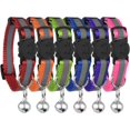 thumbnail image 1 of Upgraded Version - Reflective Cat Collar with Bell, 6 Pack, Strong and Safe Collars for Cats, Nylon, Mixed Colors, Pet Collar, Detachable Cat Collar, Free Replacement (6 Pack), 1 of 5