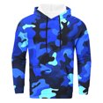 thumbnail image 3 of ibiyuan Men Leisure 2 Piece Suits Long Sleeve Pants Matching Outfits Casual Sweatsuit Pullover Tops and Pants Outfits Sport Suits,Blue, 3 of 4