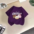 thumbnail image 2 of Miaoju T Shirts for Girls Round Neck Graphic T-Shirts Short Sleeve Tee for Toddler Comfy Blouse Tops T-Shirts Infant To Big Kid, 2 of 5