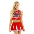 thumbnail image 2 of Conjunto de disfraz de animadora de lencería Sexy para mujer, uniforme de Cosplay para colegiala, Halloween, 2 of 4