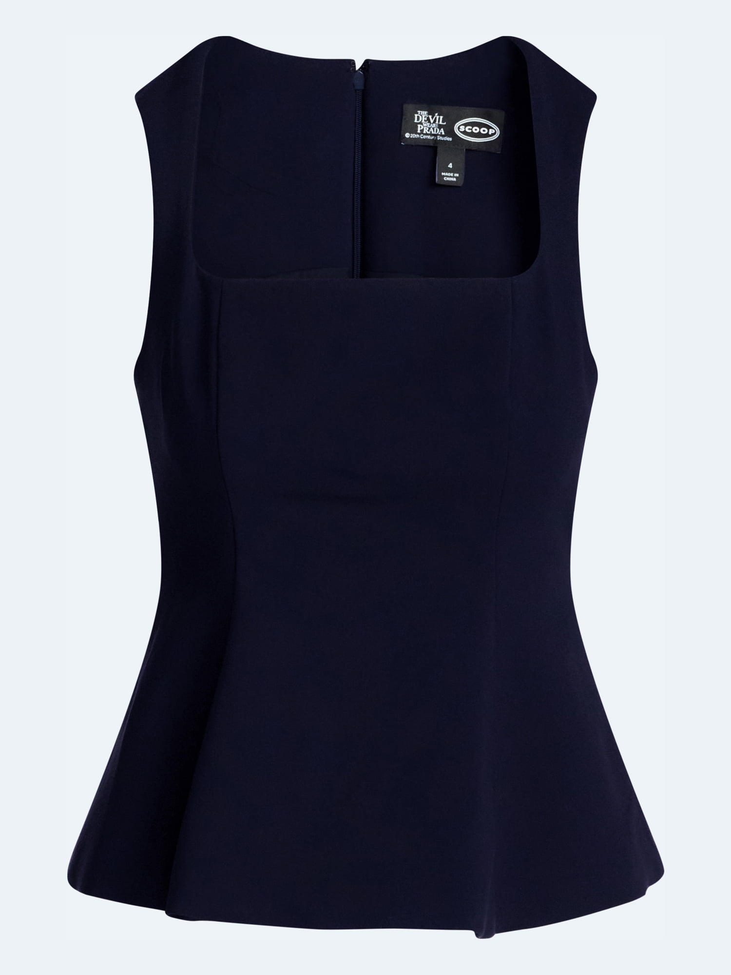 Devil Wears Prada Scoop Collection Women's Sleeveless Square Neck