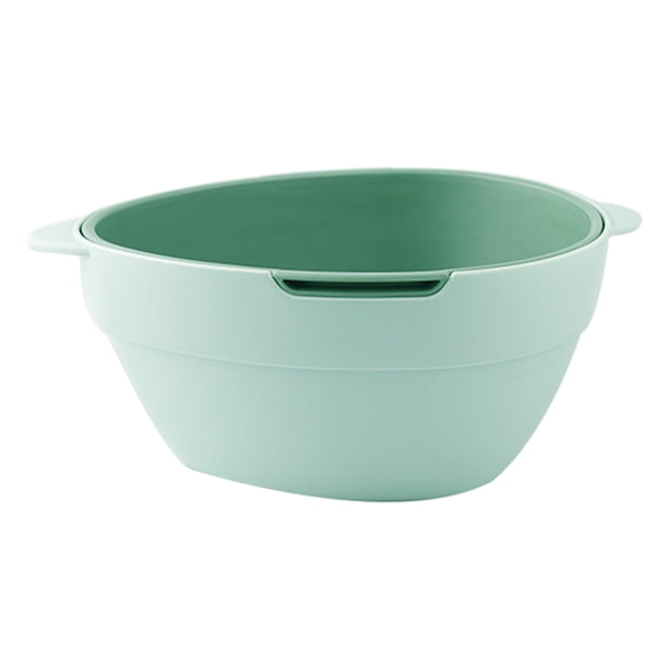 Juego de cuencos con colador Bearachild Cocina y Comedor verde+verde oscuro