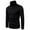 #1-Black, variant on Otvok Mens T-Shirt Casual Solid Turtleneck Long Sleeve Blouse Pullover Base Shirt