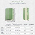 thumbnail image 6 of Aukfa 3 Piece Luggage Set Expandable with USB Port, Lightweight Spinner Suitcase, Green, 6 of 8