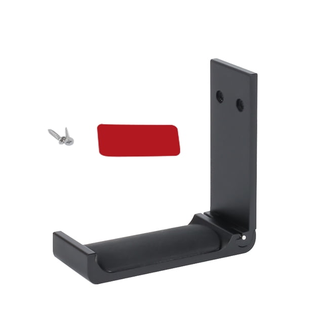 Soporte para auriculares Soporte para PC plegable Soporte para auriculares Soporte de aluminio para escritorio Abrazadera de gancho, estilo simple, negro Noticed EL001440-02
