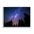 thumbnail image 4 of Stupell Industries Deep Blue & Purple Galaxy Sky Stars Woodlands Border Framed Wall Art, 14 x 11, Design by Alpenglow Workshop, 4 of 5