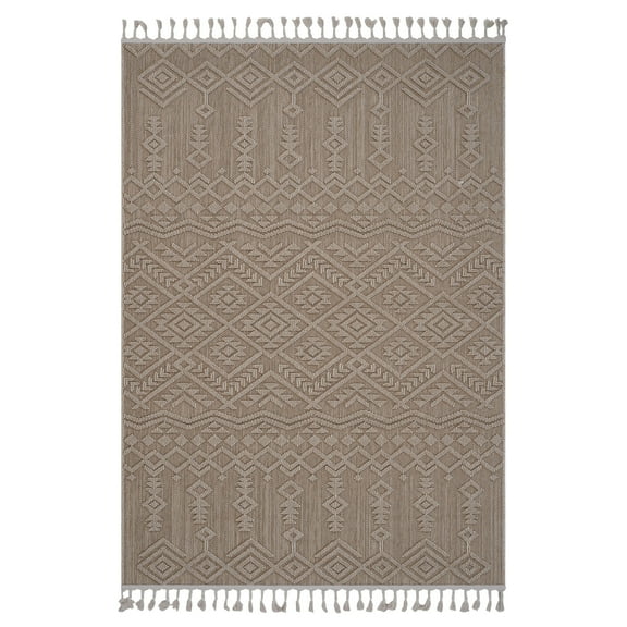 Area Rugs LOOM & LUXE Collection 5X7 Natural /Traditional Indoor/Outdoor Area Rug,Runner Rugs