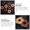 thumbnail image 2 of Shisuyan Coffee Cup Mat Flower Modeling Cup Mats Beech Wood 2Set, 2 of 9