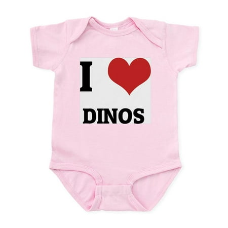 

CafePress - I Love Dinos Infant Creeper - Baby Light Bodysuit Size Newborn - 24 Months