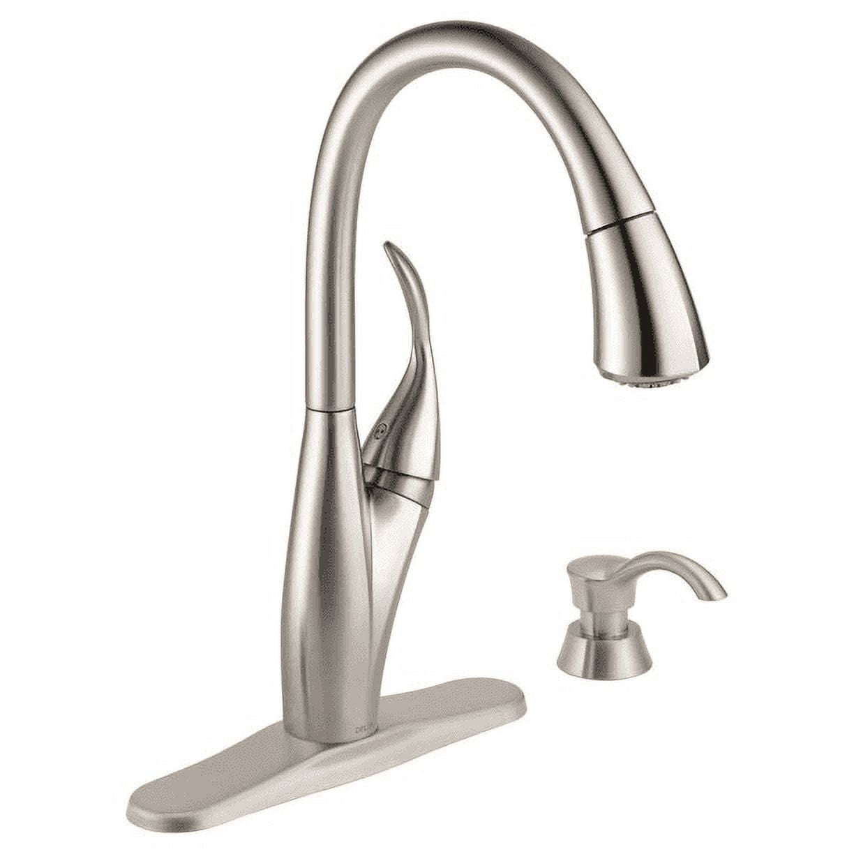 Delta 19932Z-SPSD-DST Berkley Pulldown Kitchen Faucet and Soap Dispenser