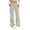 Gray, variant on ZToonmas Solid Pinstripe Wide Leg Suit Pants for Women High Waist Button Zipper Straight Full Length Office Casual Pants with Pockets